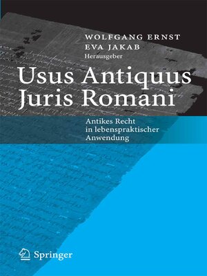 cover image of Usus Antiquus Juris Romani